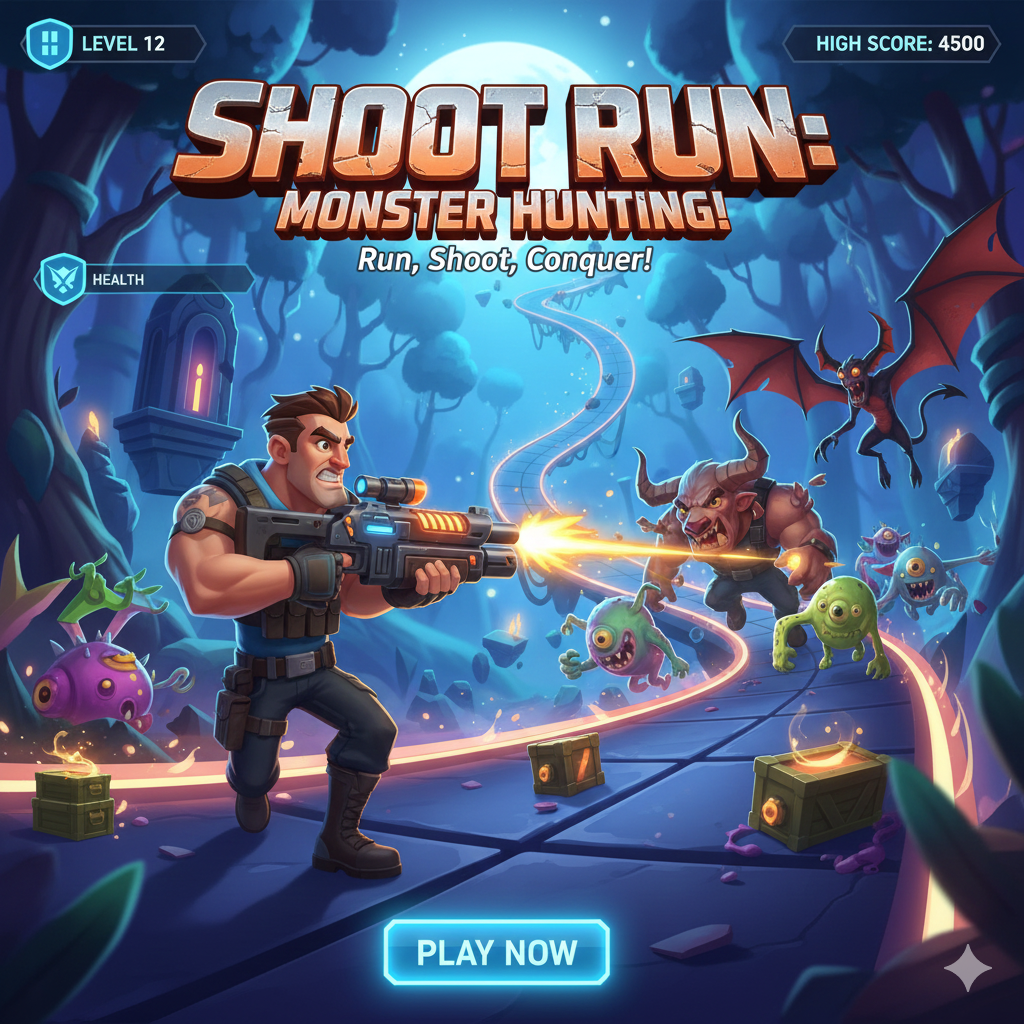 Shoot Run Monster Hunting