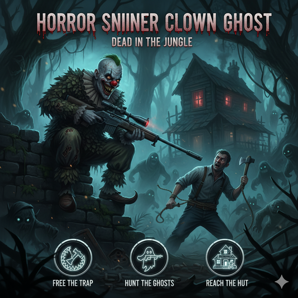 Horror Sniper Clown Ghost